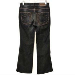 Moschino Donna heart pocket dark wash jeans